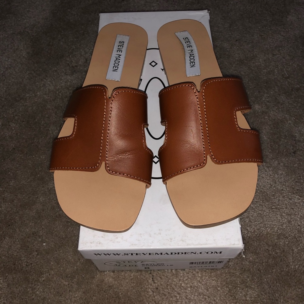 Steve Madden Sayler Cognac Sandals